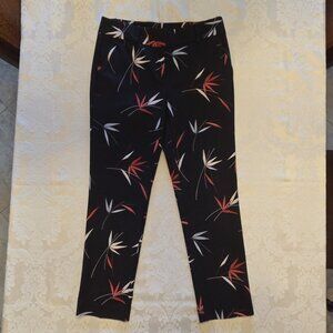 Ann Taylor Leaf Print Cropped Pant